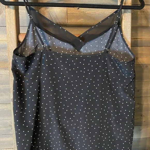 Naked Zebra Black Camisole with White Dots - Picture 2 of 6